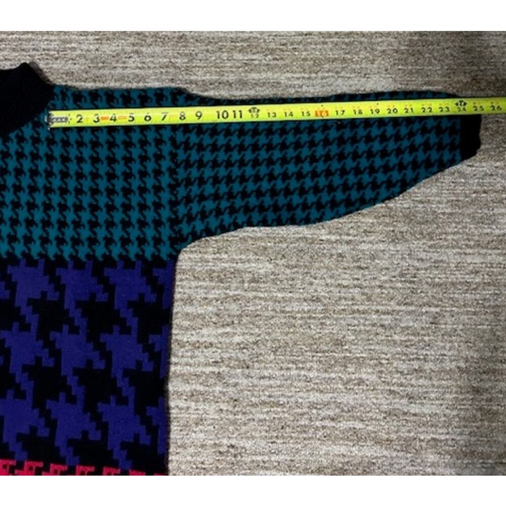 Vintage Sweater Exchange Patchwork Oversized Swea… - image 4